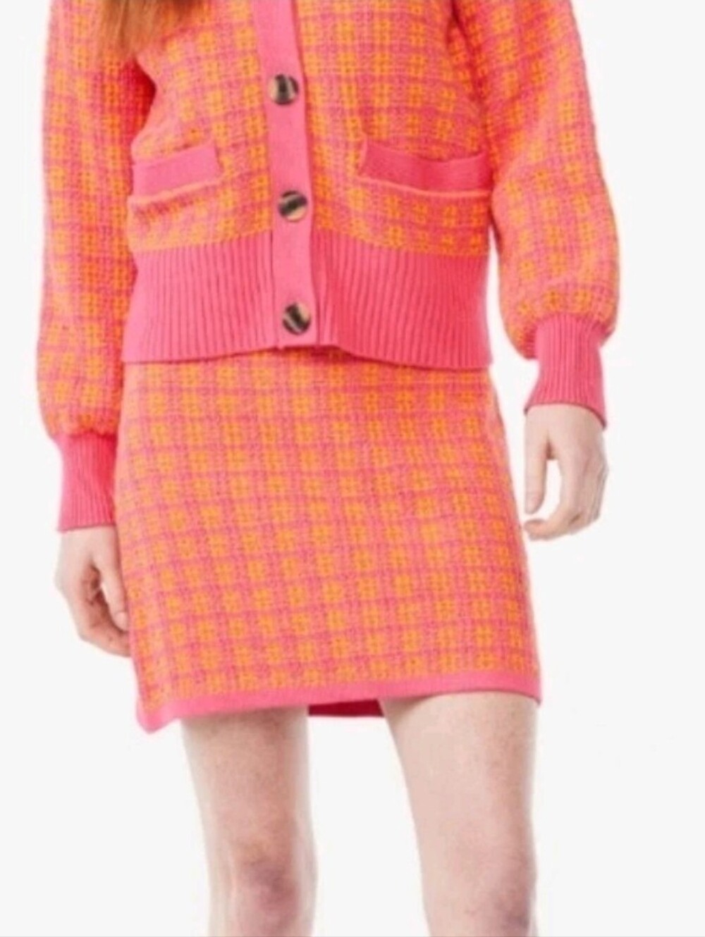 Free Assembly Plaid 90s Mini Skirt, r Knit Size Large